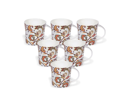 Jackson Hilton Coffee & Tea Mugs, 155ml, Set of 6 (384)