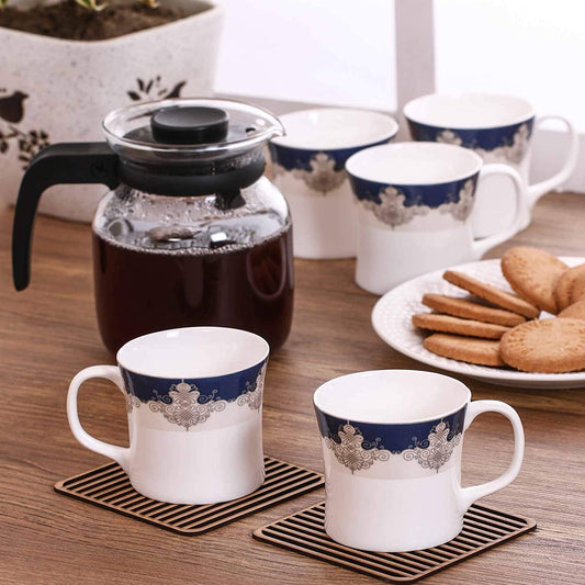 Liza Super Coffee & Tea Mugs, 140ml, Set of 6 (S348)