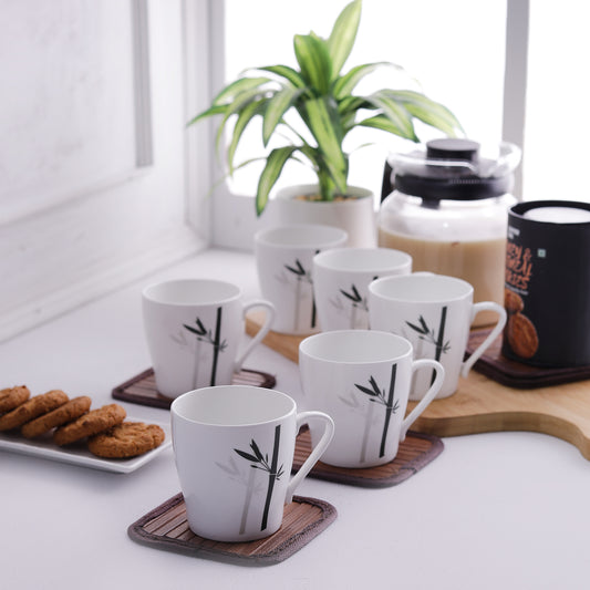 Master Microwave Coffee & Tea Mugs, 180ml, Set of 6 (J051)