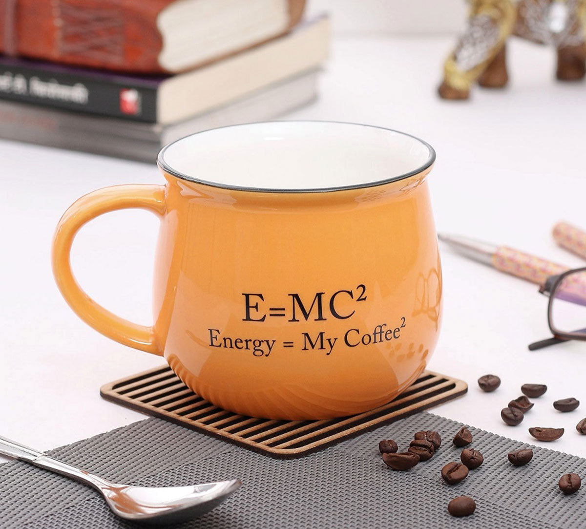 JCPL Donald Zest Coffee & Milk Mug, 330ml, 1 Piece, DB01 - Clay Craft India