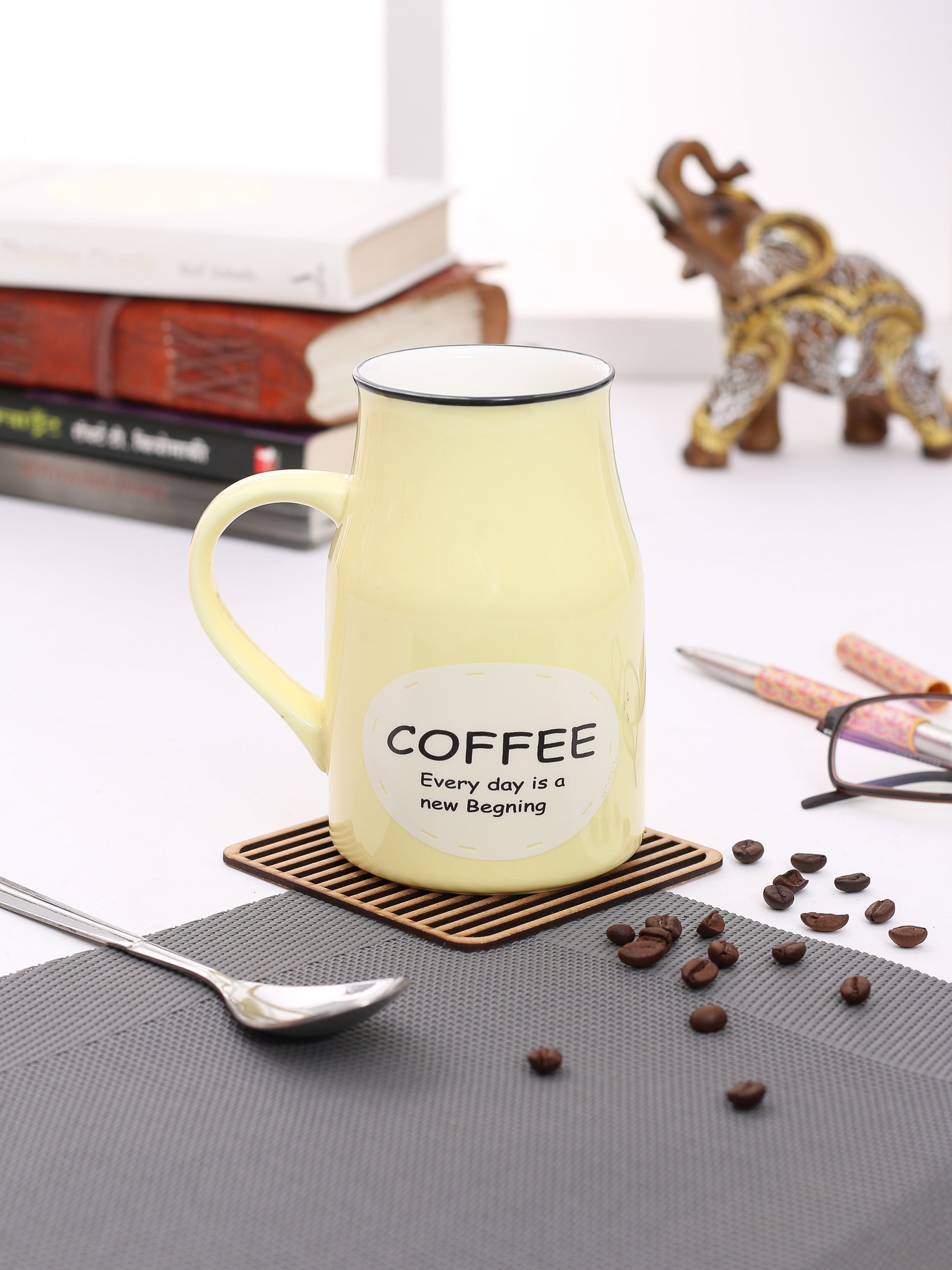 JCPL Flask Zest Coffee & Milk Mug, 330ml, 1 Piece, FL04 - Clay Craft India