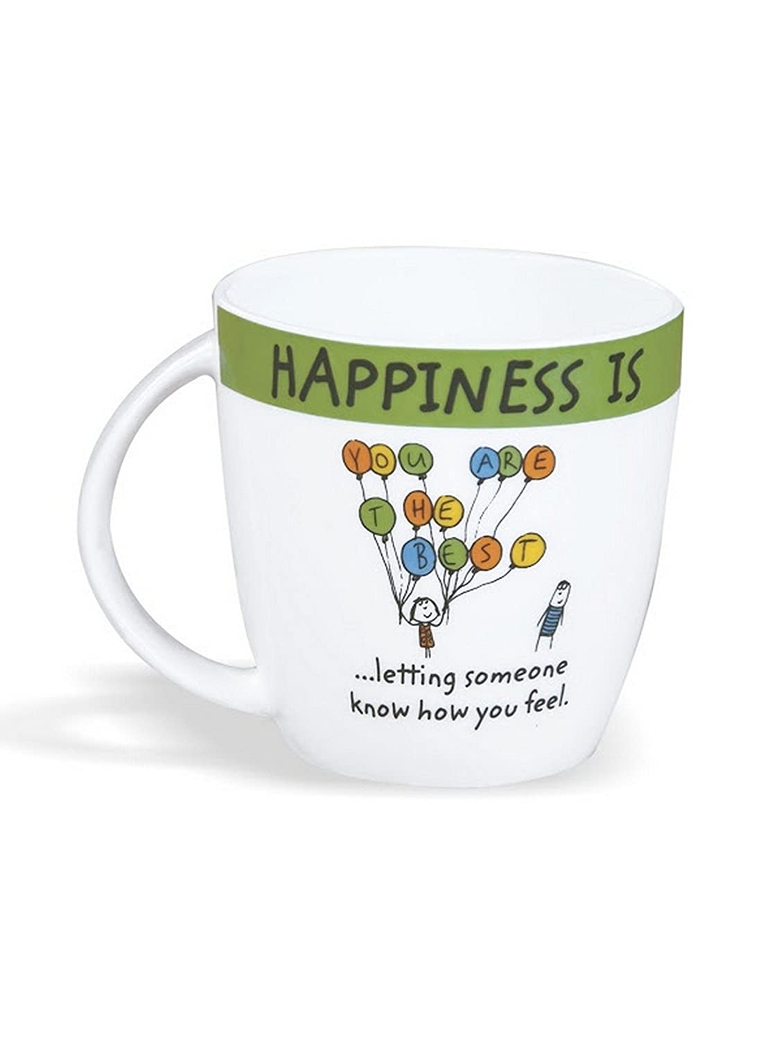 Happiness Letting Someone Coffee/ Milk Mug 270ml 1 Piece - Clay Craft India