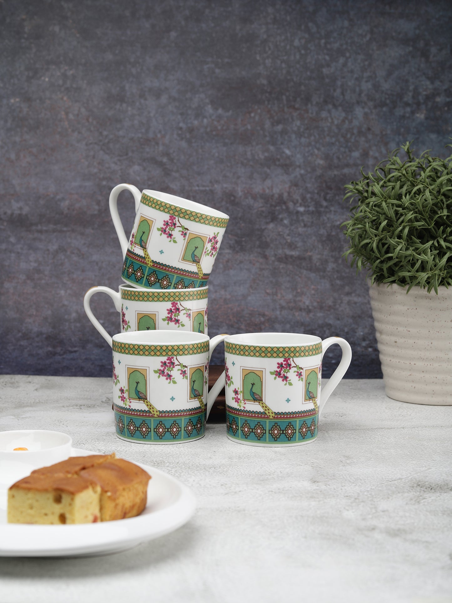 India Circus Melon Coffee & Tea Mugs 210ml Set of 6 (CC14)