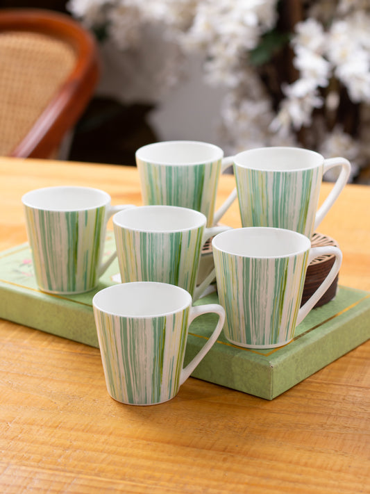 Rock Hilton Coffee & Tea Mugs, Set of 6, 150ml (307)
