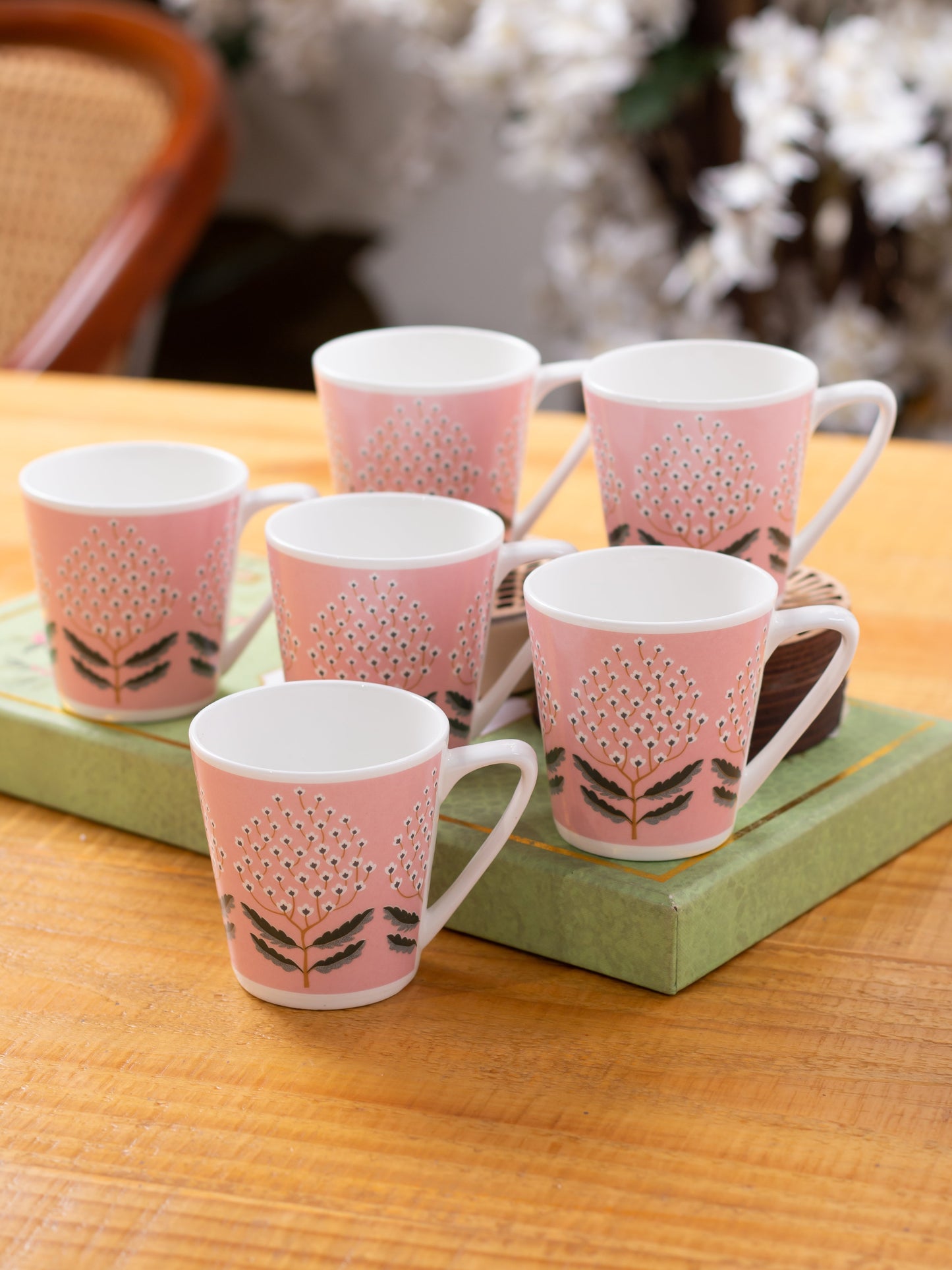 Rock Hilton Coffee & Tea Mugs, Set of 6, 150ml (309)