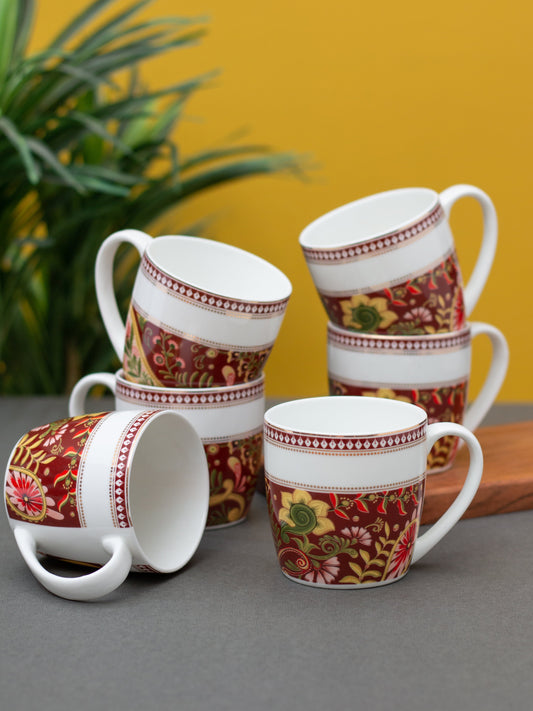 Alton Fiesta Coffee & Tea Mugs, 200ml, Set of 6 (FI804)