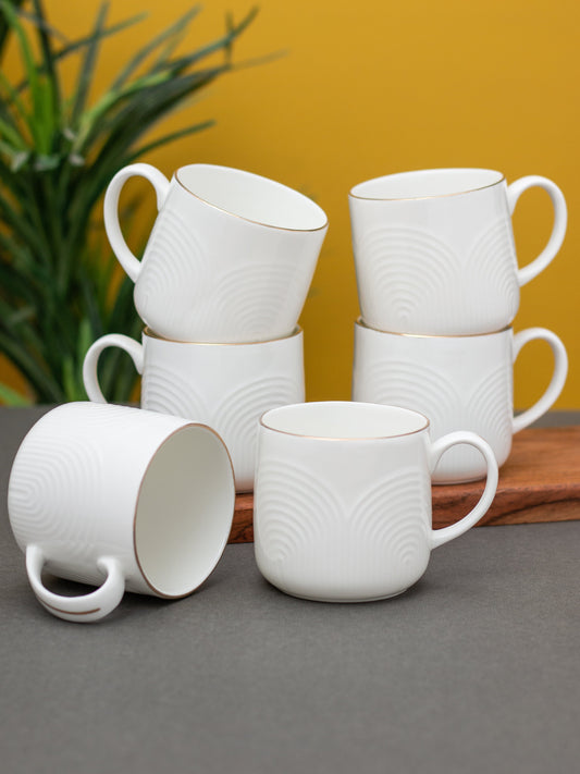 Palm Impression Coffee & Tea Mug Set of 6 (1101)