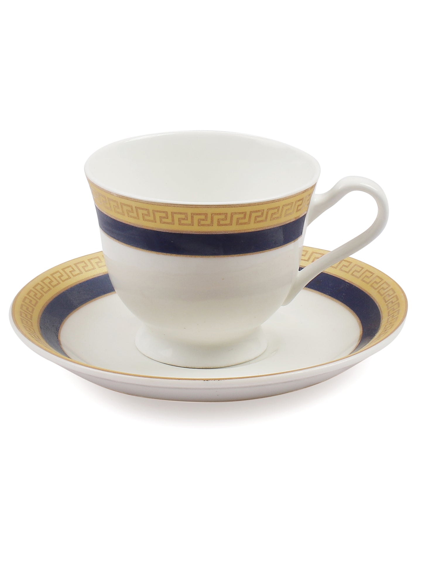 Georgian Cup & Saucer, 140ml, Set of 12 (6 Cups + 6 Saucers) (S337)