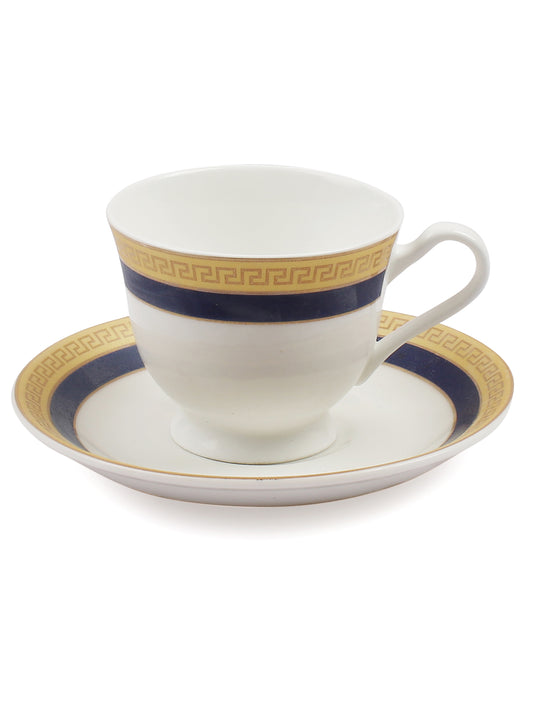 Georgian Cup & Saucer, 140ml, Set of 12 (6 Cups + 6 Saucers) (S337)