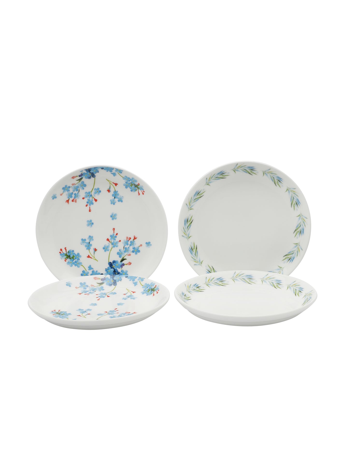 Ceramic Imperial Snack Plates Set of 4 5.5" Blue