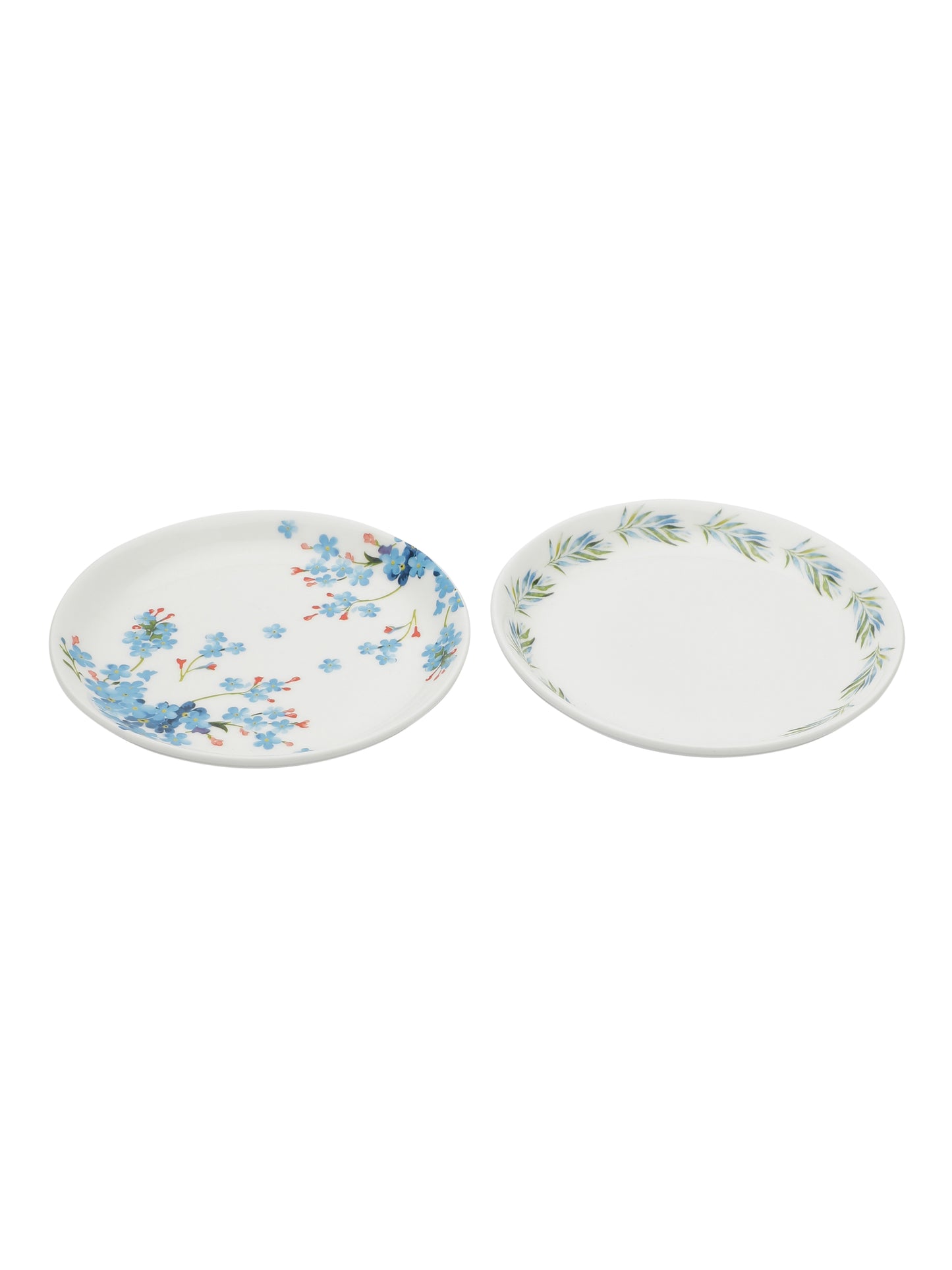 Ceramic Imperial Snack Plates Set of 4 5.5" Blue