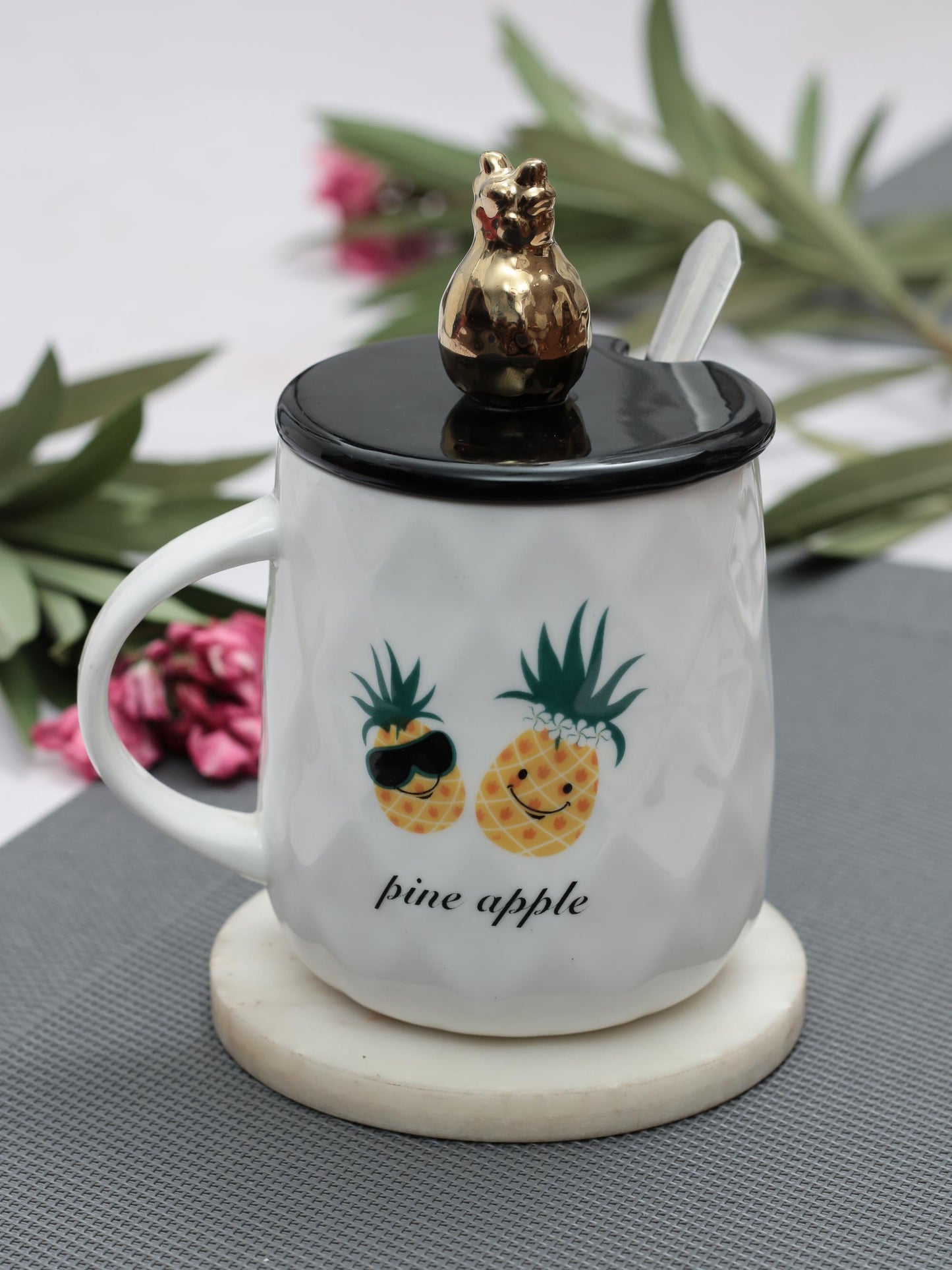 JCPL Marc Zest Pineapple Coffee & Milk Mug, 400ml, 1 Piece (PN01)