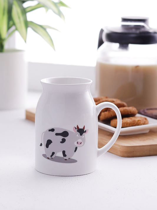 Cane Small Coffee & Milk Mug, 350ml, 1 Piece (S301) - Clay Craft India
