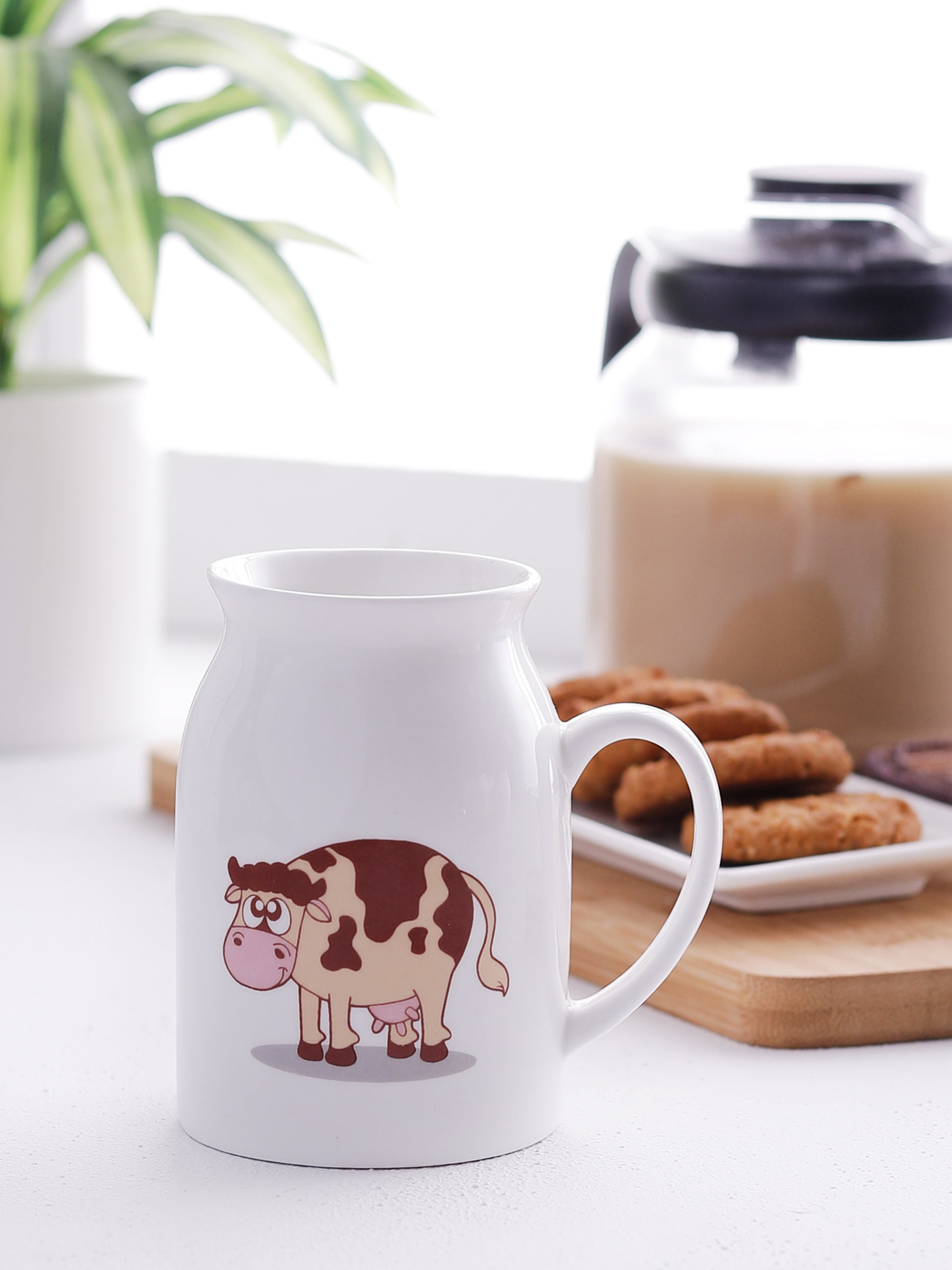 Cane Small Coffee & Milk Mug, 350ml, 1 Piece (S302) - Clay Craft India