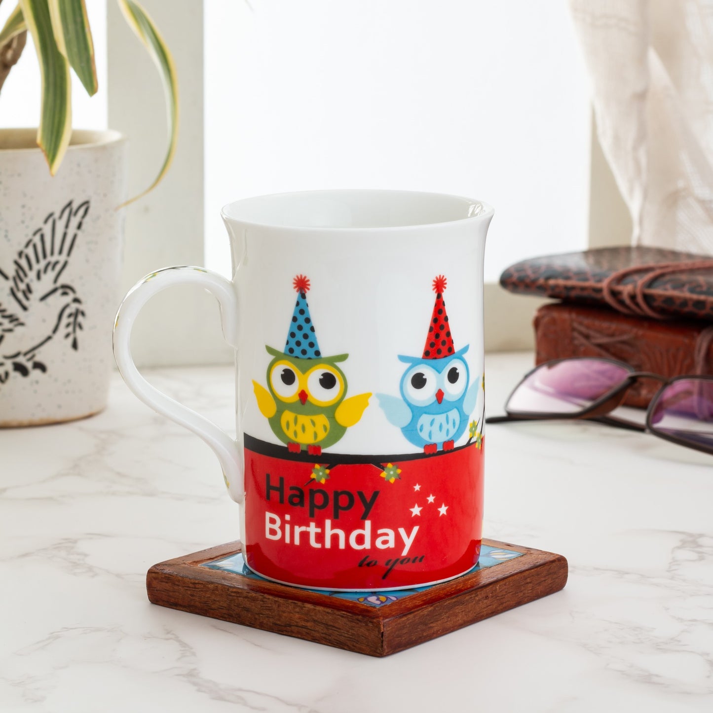 Anny Happy Birthday Coffee/ Milk Mug, 1 Piece, 340ml (A305)