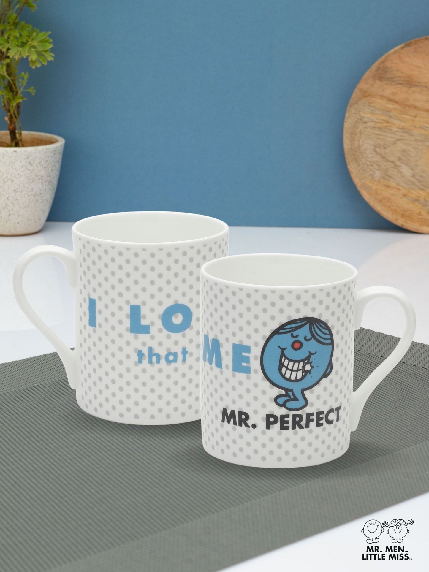 Mr. Men Little Miss™ Swing Coffee & Milk Mug, 350ml, 1 Piece (Mr. Perfect)