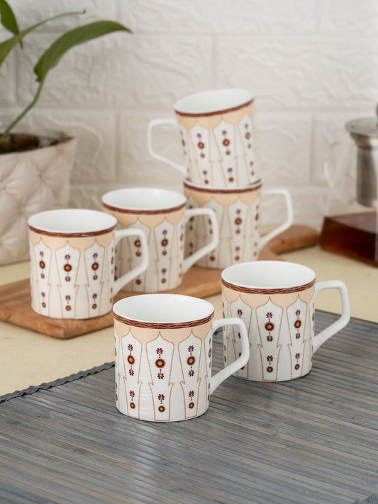 Director Hilton Coffee & Tea Mugs, 200ml, Set of 6 (H305)