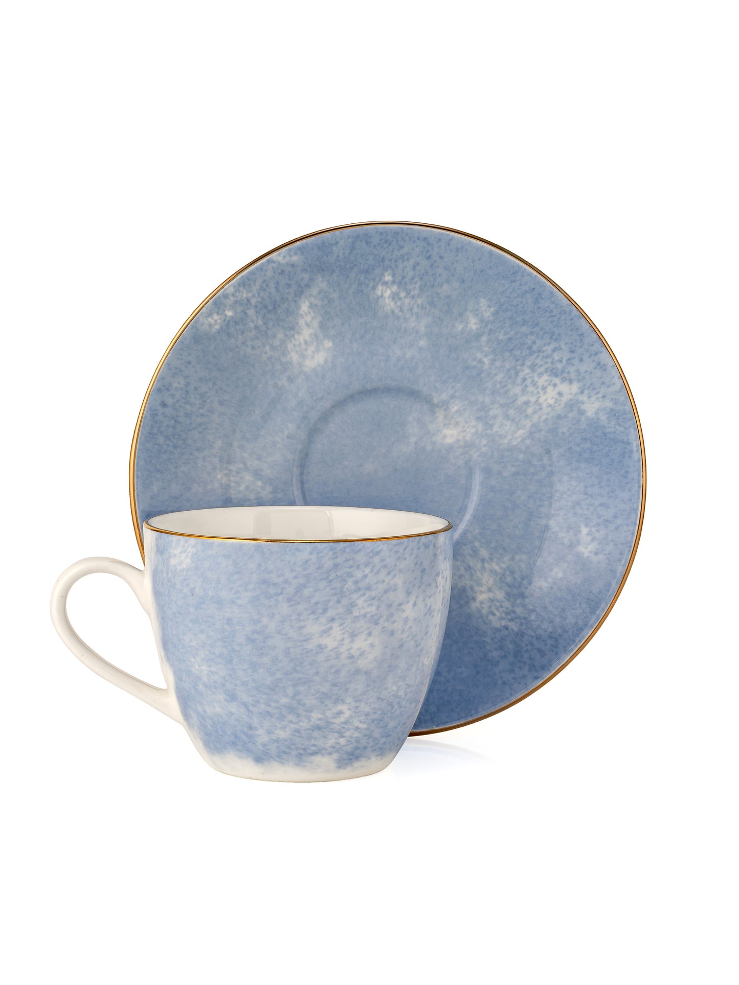 Cream Paradise Cup & Saucer, 170ml, Set of 12 (6 Cups + 6 Saucers) (P503)