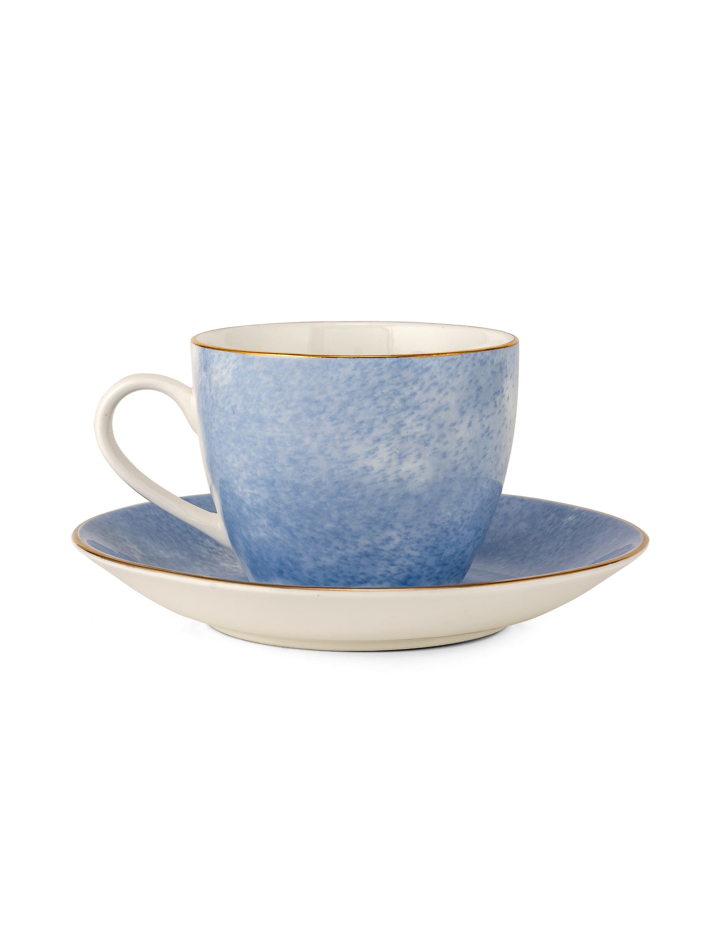 Cream Paradise Cup & Saucer, 170ml, Set of 12 (6 Cups + 6 Saucers) (P503)