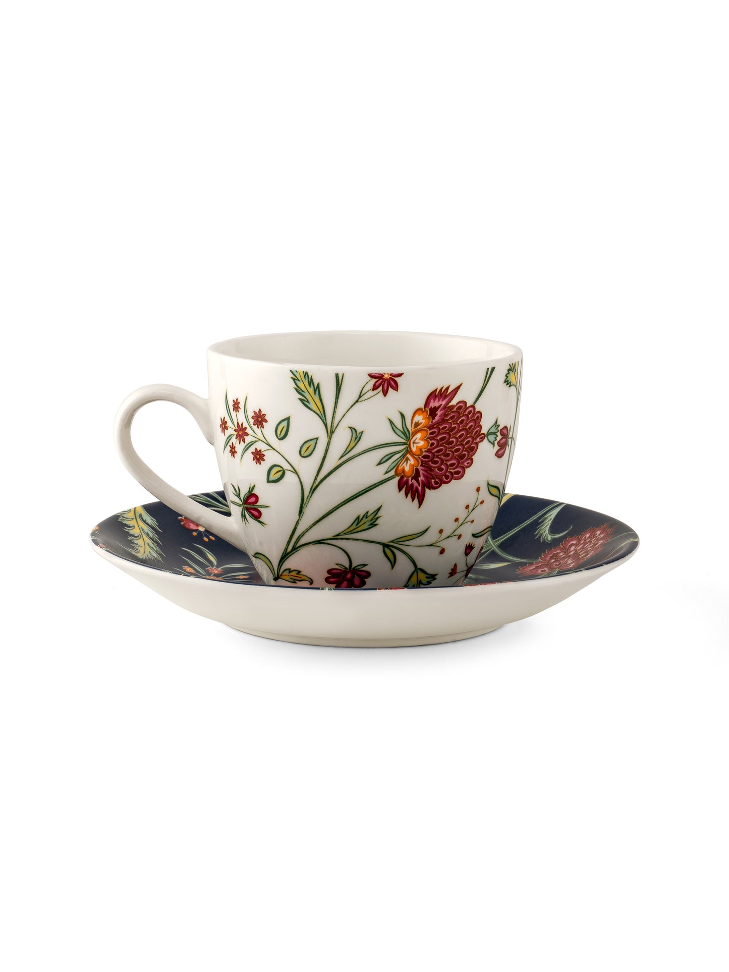 Buy JCPL Cream Cup & Saucer Set of 12 (6 Cups + 6 Saucer) GS302 Online at  Affordable Price – Clay Craft India
