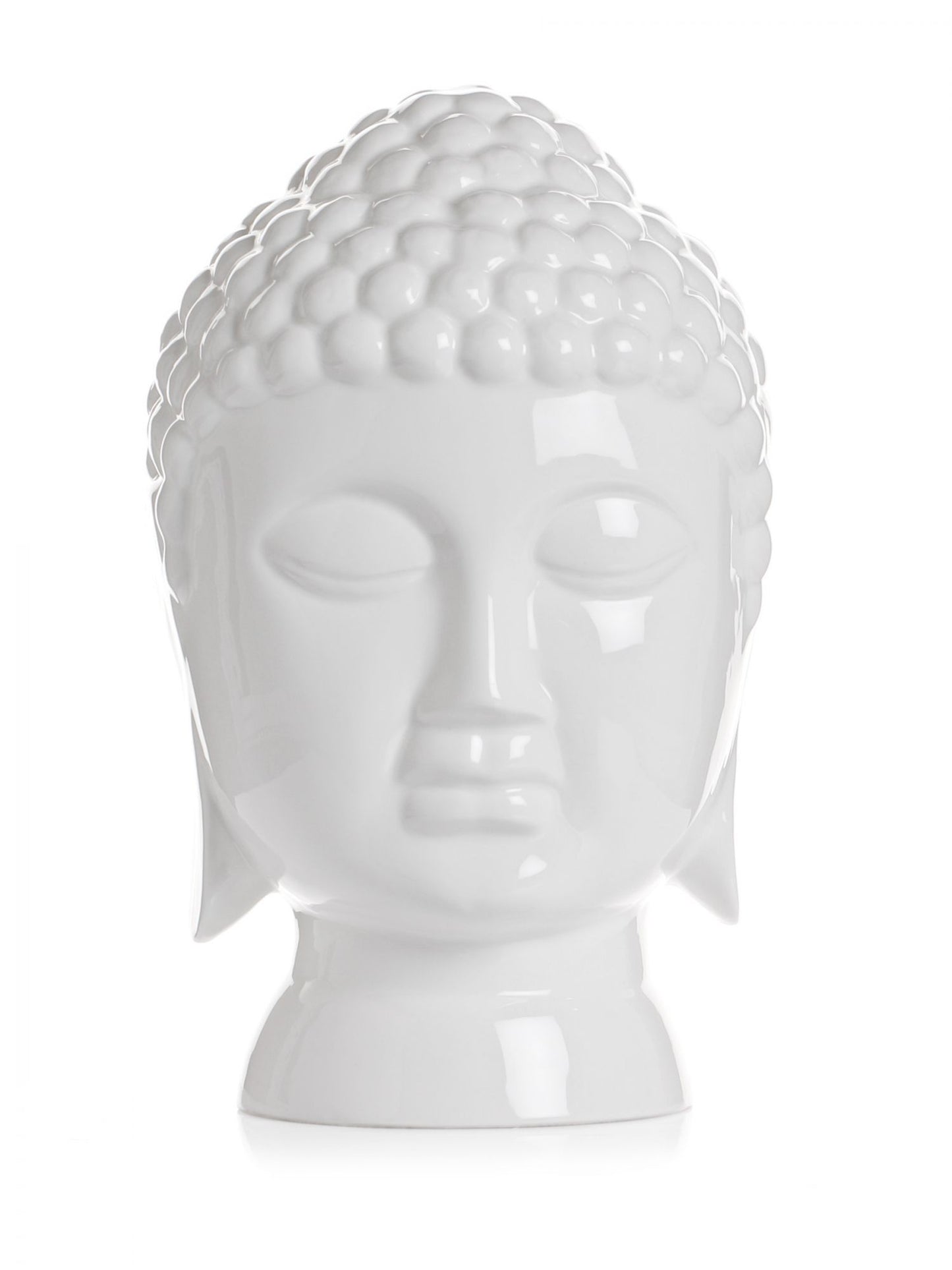 Clay Craft Basics Ceramic Buddha Head Statue for Home Decor - Clay Craft India