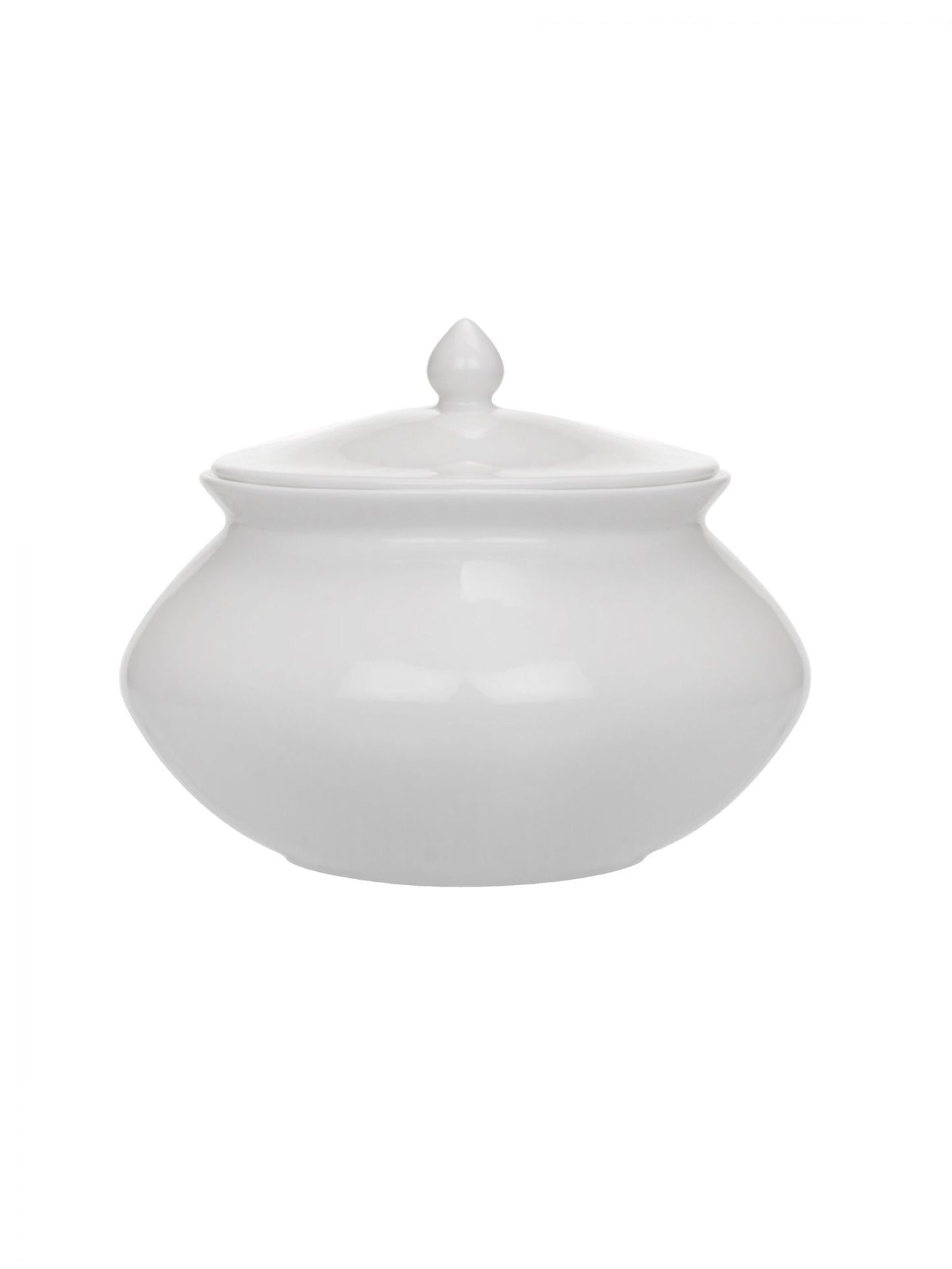 Basics White Ceramic Small Handi/ Pot 700ml - Clay Craft India