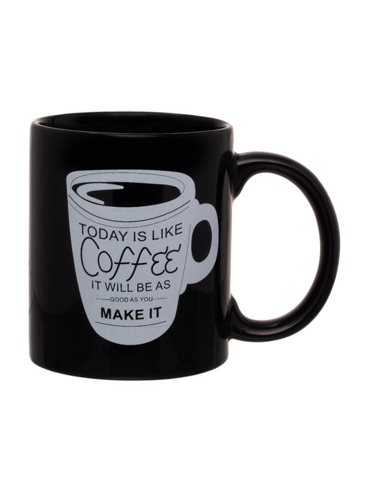 Swiss Coffee/ Milk Mug Black 1 Piece 350ml (B303)