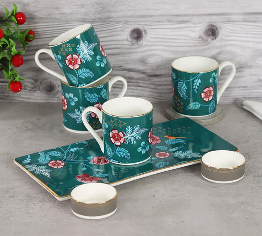 India Circus Marine Opulence Snack Platter & Coffee Mug Set