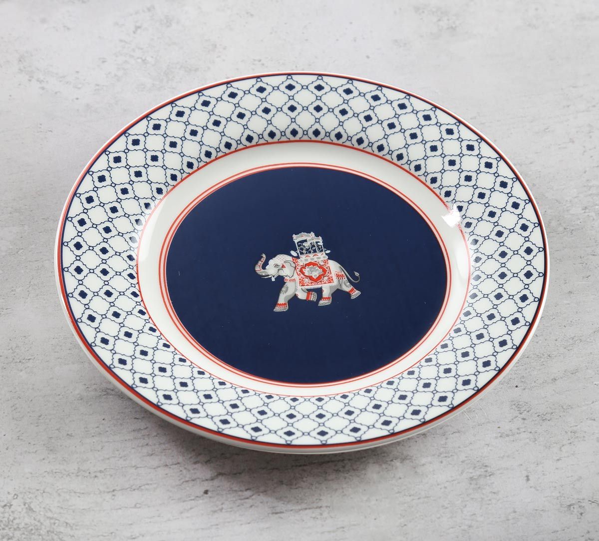 India Circus Ivory Parade Fantasy Side Plate 7" 1 Piece - Clay Craft India