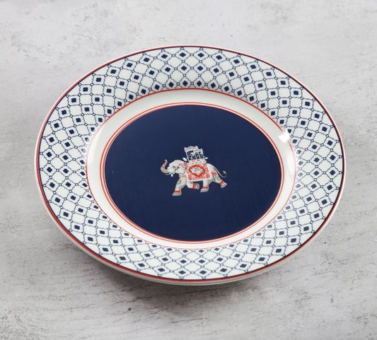 India Circus Ivory Parade Fantasy Side Plate 7" 1 Piece - Clay Craft India